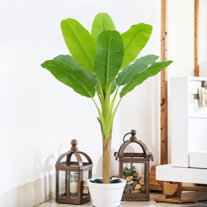 Chất Lượng Cao Nhân Tạo Duy Nhất Thân Cây Lá Chuối Cây Cho Trong Nhà Phòng Khách Trang Trí Cây Cảnh Với Thực Tế Lá Chuối - Product Image 3