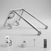 Supports de montage solaire réglables en aluminium H2 pour panneaux solaires de 50W à 400W, pour toit de camping-car/bateau, couleur argent