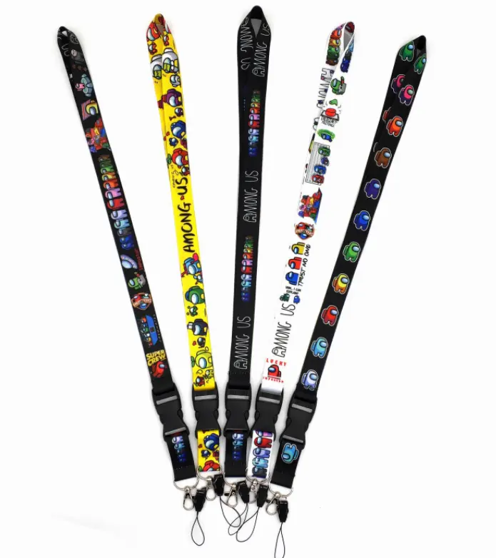 Grosir disesuaikan poliester lanyard gantungan kunci lanyard menerima logo khusus