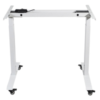 En gros, Nouveau design, Piétement de bureau motorisé en métal à double moteur, réglable en hauteur, pour bureau debout, avec système de levage à poulie