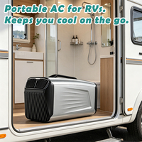AC Portabel 400W Unit AC Mobile dengan Remote Control Refrigeran Listrik 5200BTU untuk Pendingin RV Luar Ruangan Camper