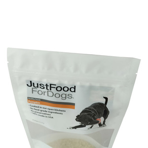 Sac de nourriture pour animaux de compagnie étanche à l'humidité de petite taille avec fermeture à glissière et fenêtre Emballage de nourriture pour chien à impression personnalisée en plastique PE - Product Image 4