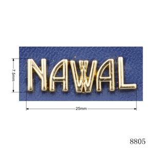 Etiqueta de Metal Personalizada con Logotipo de Estilo Vintage para Bolsos de Cuero, Placa con <span class=keywords><strong>Letras</strong></span> Separadas - Product Image 2