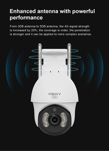 Xiaovv p9s Starlight 4G <span class=keywords><strong>Camera</strong></span> an ninh ngoài trời không dây không thấm nước PTZ phát hiện <span class=keywords><strong>h</strong></span>ình dạng con người <span class=keywords><strong>H</strong></span>.<span class=keywords><strong>265</strong></span> tầm nhìn ban đêm đầy đủ màu sắc - Product Image 6