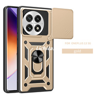 Lichicase antichoc lentille housse de protection pour téléphone OnePlus 13S 13T robuste intégré béquille porte-anneau couverture arrière