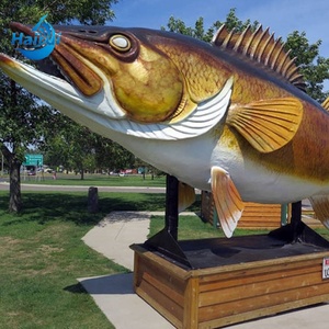 Scultura di Pesce in Fibra di Vetro, Grande Statua di Pesce in Resina per Giardino Marino - Product Image 2