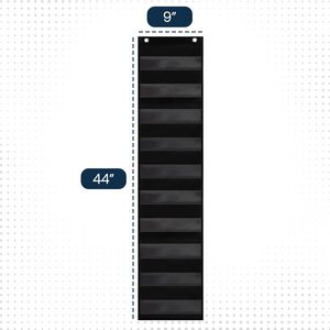 Tablero de Bolsillo de 9x44 Pulgadas, Material PET Laminado Negro, Herramienta Educativa para el Aprendizaje de Idiomas en el Aula - Product Image 2