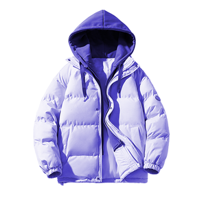 Top Fashion Mens Quilted Outerwear Jacket Durable Polyester Stand Collar <b>Coat</b> with Warm Fleece Inner for Casual and Streetwear - Product Image 4