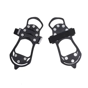 Chống Trượt Ice Cleats Giày Boot Tread Grips Lực Kéo Crampon Chain Spike Sharp Tuyết Đi Bộ Walker