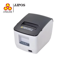Impresora Térmica Inteligente de Recibos y Tickets de 80mm con Corte Automático JINGJIE N160L, Impresora de Facturas con Interfaz USB/LAN/Seriel de Alto Rendimiento