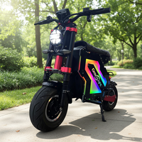 Scooter électrique pour adultes Geofought M5 personnalisé, 72V, double moteur, 14 pouces, tout-terrain, batterie 30-50Ah, vitesse rapide, avec boîte de rangement