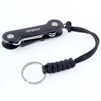 QingGear fait à la main en nylon corde tressée tactique couteau lanière avec porte-clés survie porte-clés lanières cordon