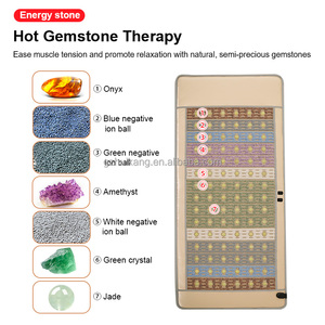 Tapete Térmico de Piedras Calientes Fitkang Premium de 24V, Tapete Calefactor de Cristal de Jade Infrarrojo, Tapete de <span class=keywords><strong>Cuerpo</strong></span> Completo Personalizado con Amatista para Spa y Salón - Product Image 5