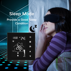 인기있는 전기 팬 코일 유닛 와이파이 에어컨 온도 조절기 아파트 가정 난방 냉각 와이파이 룸 온도 조절기 - Product Image 6