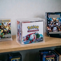 Boîte de protection UV à 99 % en acrylique avec fermeture magnétique pour cartes TCG, lot de 36 boosters, présentoir de collection