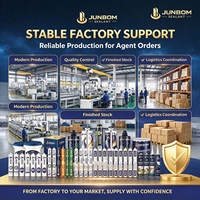 JUNBOM 9800 Mastic silicone structurel haute résistance pour collage de façades, emballage personnalisé, durcissement neutre, durcissement oxime, RTV, OEM