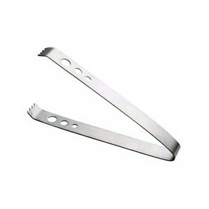 Heavy Duty Stainless Steel Party Salad Food Server Tong Mini Ice Tongs Ice Tong Stainless Steel <b>Kitchen</b> <b>Accessories</b> - Product Image 1