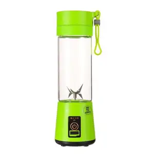 2024 Pessoal Elétrico Mini Garrafa De Gelo Liquidificador Home USB 6 Lâminas Juicer Cup Portátil Liquidificadores De Suco De Frutas para Cozinha De Plástico