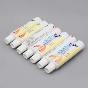 Vendita calda magazzino logo personalizzato pe vuoto hotel tubo di plastica in alluminio imballaggio per dentifricio