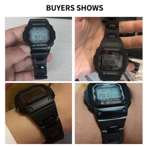 Convient aux accessoires de bracelet de montre en plastique noir et acier <span class=keywords><strong>Casio</strong></span> DW6900/DW9600/GW-<span class=keywords><strong>M5610</strong></span>/DW5600 - Product Image 6