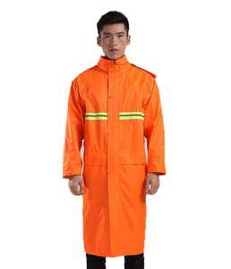 DFC20 Veste de pluie longue à capuche personnalisable, imperméable, poncho de sécurité d'urgence - Product Image 5