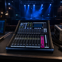MARCO D16 Mixer Audio Digital Layar Sentuh Konsol Perekam USB EQ 5-Band Efek Terintegrasi XLR USB untuk Suara Live