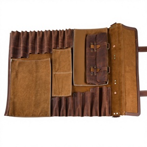 Estuche de Cuero Premium para Cuchillos de Chef, Caja de Almacenamiento para Cuchillos, Organizador Profesional de Utensilios Culinarios, Protección a Prueba de Olores, Resistente - Product Image 1