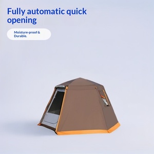 Modèle hexagonal entièrement automatique pouvant accueillir une tente de camping de style <span class=keywords><strong>yourte</strong></span> mongole pour le camping familial - Product Image 5