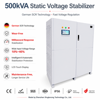 Stabilisateur de tension automatique 500 KVA, régulateur triphasé 500 kVA pour usine à grande échelle, centre de données, traitement thermique, industrie des fours