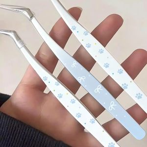 Pinzas de plástico con diseño de pata de gato y lunares, herramientas para manualidades, cuentas, diario, suministros para collage - Product Image 1