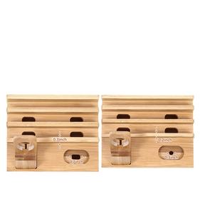 แท่นชาร์จไม้ไผ่สำหรับจัดเก็บอุปกรณ์โทรศัพท์มือถือหลายอุปกรณ์ - Product Image 2