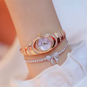 Atacado Moda Feminina elipse Alloy Steel Quartz Relógio De Pulso Diamante Relógios Senhoras Pulso Diamante relógios mulheres pulso novo