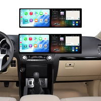 ZWNAV Lecteur DVD à double écran de 10,1 pouces, mise à niveau de l'autoradio pour Toyota Prado 2010-2020, autoradio GPS Android, CarPlay sans fil, GPS
