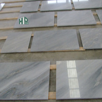 Carreaux de marbre en pierre naturelle de calcite bleue polie écologiques 600*300mm pour murs et sols de villas et hôtels de luxe OEM & ODM
