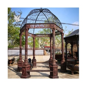 Gazebo <span class=keywords><strong>de</strong></span> <span class=keywords><strong>hierro</strong></span> fundido para exteriores, <span class=keywords><strong>pérgolas</strong></span> grandes y modernas <span class=keywords><strong>de</strong></span> Metal, para jardín - Product Image 4
