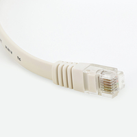 Cable de teléfono plano de cobre 4 cables 23AWG 26AWG UTP Cable de teléfono CAT3 RJ12 RJ11 6P4C Cable de teléfono