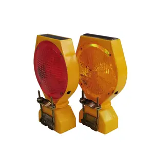 马来西亚热卖交通太阳能路障红色警示灯施工道路工程警告琥珀紧急闪光灯