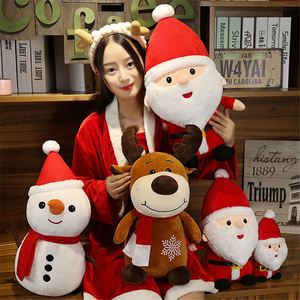 Peluche renne mignonne avec écharpe rouge et broderie flocon de neige, animal en peluche doux pour Noël, unisexe, à partir de 3 ans - Product Image 6