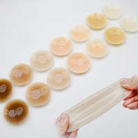 Cache-tétons en silicone réutilisables sans couture, imperméables, adhésifs, avec logo personnalisé, accessoires intimes – Vente en gros