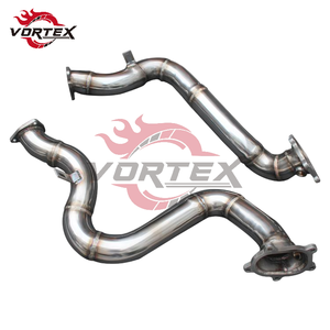 Collecteur d'échappement haute performance en acier inoxydable poli miroir Vortex pour Audi RS6 RS7 S6 S7 C7 C8 4.0T V8 Biturbo 2013-2026 - Product Image 3