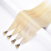 Extensions de cheveux humains russes Greathairgroup invisibles, vierges, double épaisseur, à pointe plate, lisses, de 14 à 26 pouces, avec pointe en K ou pointe en forme de clou