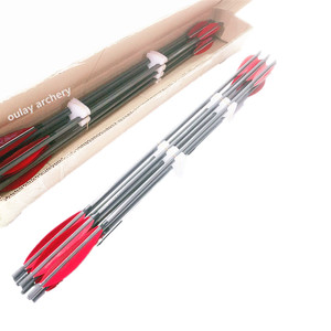 ลูกธนูคาร์บอนแท้สำหรับฝึกซ้อมยิงธนู ขนาด 0.006 นิ้ว ขนนกแบบกล้วย - Product Image 2