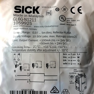 โฟโตอิเล็กทริคสวิตช์ SICK รุ่น GL6G-P4211 DC เซ็นเซอร์อุตสาหกรรมสำหรับอุปกรณ์ - Product Image 2