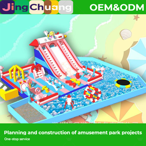 Nuevo Tobogán Inflable JingChuang Ocean Slide, Barco Pirata, Castillo Infantil Grande, Trampolín para Exteriores, Fabricante de Equipos de Diversión - Product Image 4