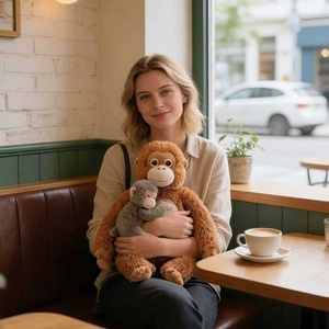 Peluche Popular de Gorila Meet <span class=keywords><strong>Mama</strong></span> Punch Monkey, Muñeco de Peluche Súper Suave - Product Image 5