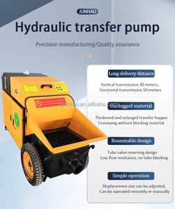 Tragbare elektrische Baumaschinen Kleine Hochmörtel-Sprüh zementmörtel pumpe Dieselbe triebene Mini-Beton pumpe - Product Image 5