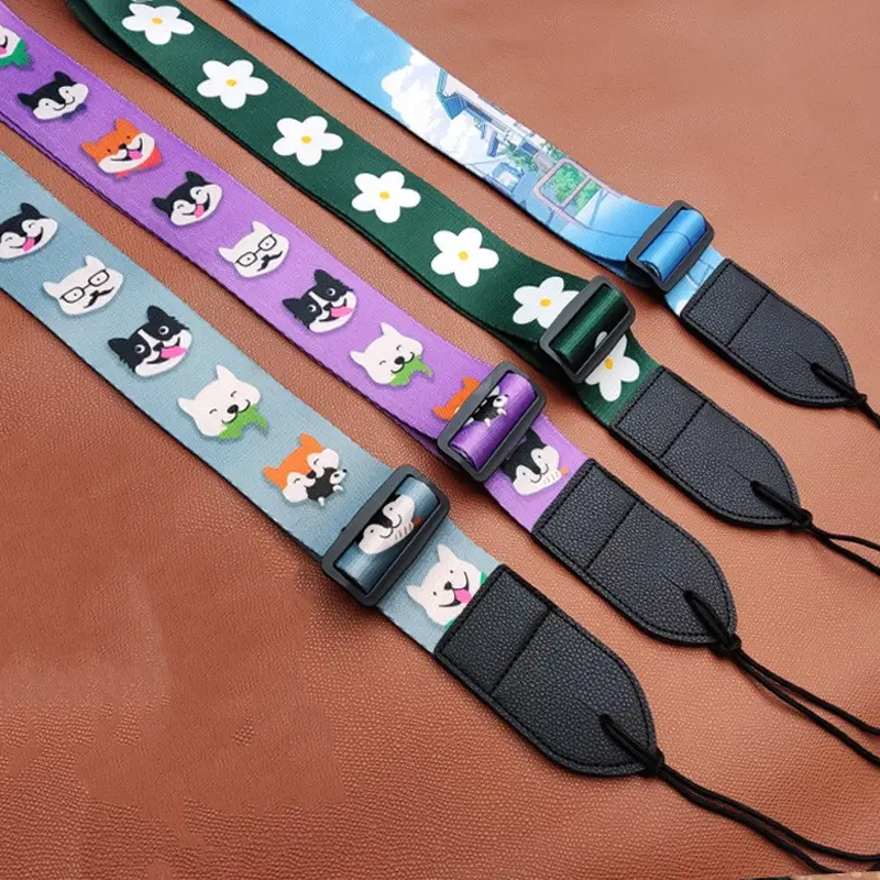 Wholesale cute design and multi color foe choose ukulele straps