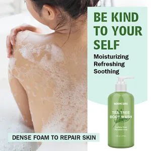 Liquid Soap OBM Therapeutic Mint Remedy Soap Body Wash Perfume Wash Body Green Tea Tree Peppermint Aloe Vera Shower Gel 500ml