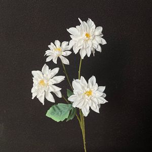 Populares 4 Cabezas <span class=keywords><strong>de</strong></span> Peonía, Flores Artificiales <span class=keywords><strong>de</strong></span> Seda, Decoración para Bodas y Eventos, Flores <span class=keywords><strong>de</strong></span> Dalia, Arreglos Florales para Jardín - Product Image 5