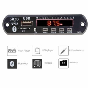 Xách tay 5.3 MP3 âm nhạc Máy nghe nhạc giải mã Board 5V <span class=keywords><strong>12V</strong></span> âm thanh xe hơi Kit với không dây USB TF Đài phát thanh AUX Board cho xe ô tô - Product Image 6